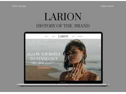 Дизайн сайта для магазина ювелирных изделий Larion
