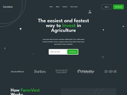 FarmVest адаптивная верстка сайта с анимацией
