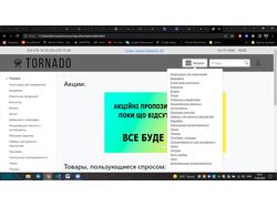 'Tornado' shop. MVC ASP.NET Core 6.0 web-app
