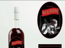 Этикетка для бутылки "NEGRONI"