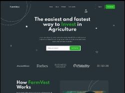 Адаптивная верстка сайта c анимацией. FarmVest