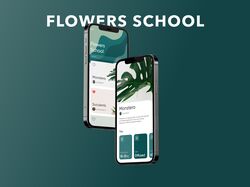 Дизайн моб. додатку "Flowers School"