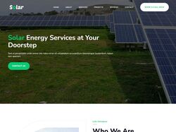 Верстка и натяжка на Wordpress сайта "Solar"