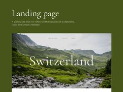Лонгрид сайта по Швейцарии