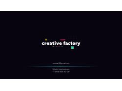 Презентация услуг студии дизайна Creative Factory