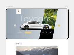 Дизайн сайта "Porsche Taycan"