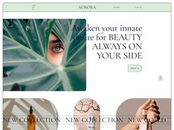 Design online store natural cosmetics