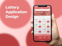 Дизайн мобильного приложения Lottery