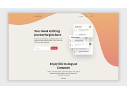 Адаптивная вёрстка для Start App'а с анимацией