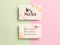 Дизайн визиток чайного магазина Not Tea