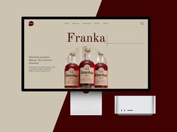 Лендинг сайта Безалкогольний напій "Franka"