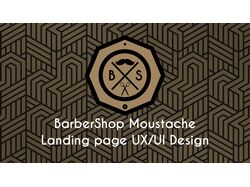 BarberShop Moustache UX/UI design landing page