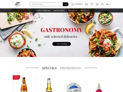 Дизайн головної сторінки сайту "Gastronomy"