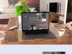 Landing page " Interior Design and Architecture"