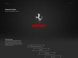Сайт для автомобильного дилера "Ferrari"