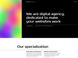 Дизайн главной страницы диджитал агентства
