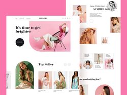 Дизайн сайта для Ferveur (онлайн-магазин)
