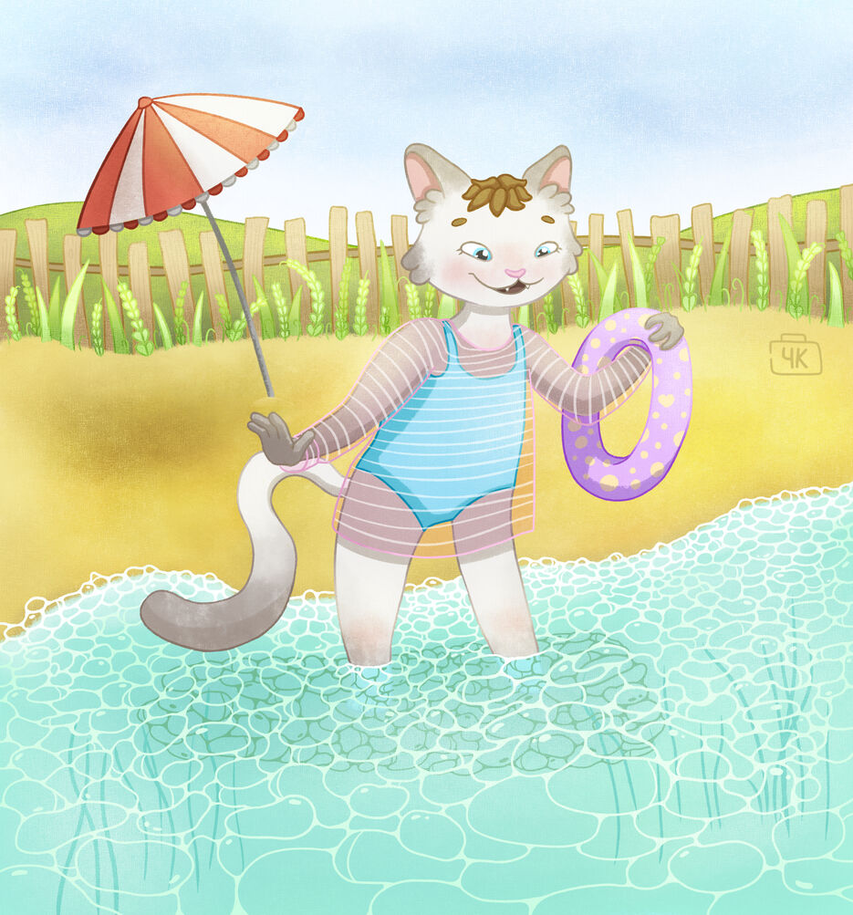 Кошка на пляже.jpg