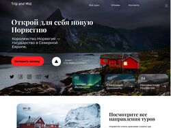 Главная страница сайта авиакомпания