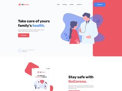 Целевая страница «GoCorona» || HTML5 • CSS3 • JS