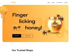 Верстка невеликого лендінгу по продажу меду Honey