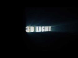 3d text and 3d light