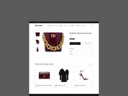 Redesign for TOM FORD Wedsite