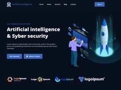 Верстка сайта Artificial Intelligence