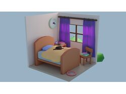 3D lowpoly модели объектов