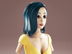 Персонаж "Stylized Girl in Yellow"