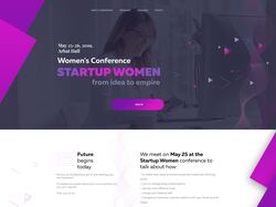 Адаптивная вёрстка сайта - Startup Women