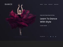 Адаптивная вёрстка сайта - Dance