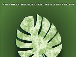 monstera leaf /Corel draw