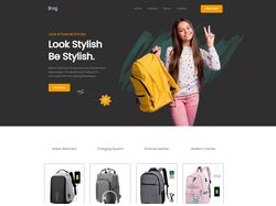 Адаптивная верстка сайта Bag