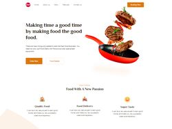 Адаптивная верстка сайта Food
