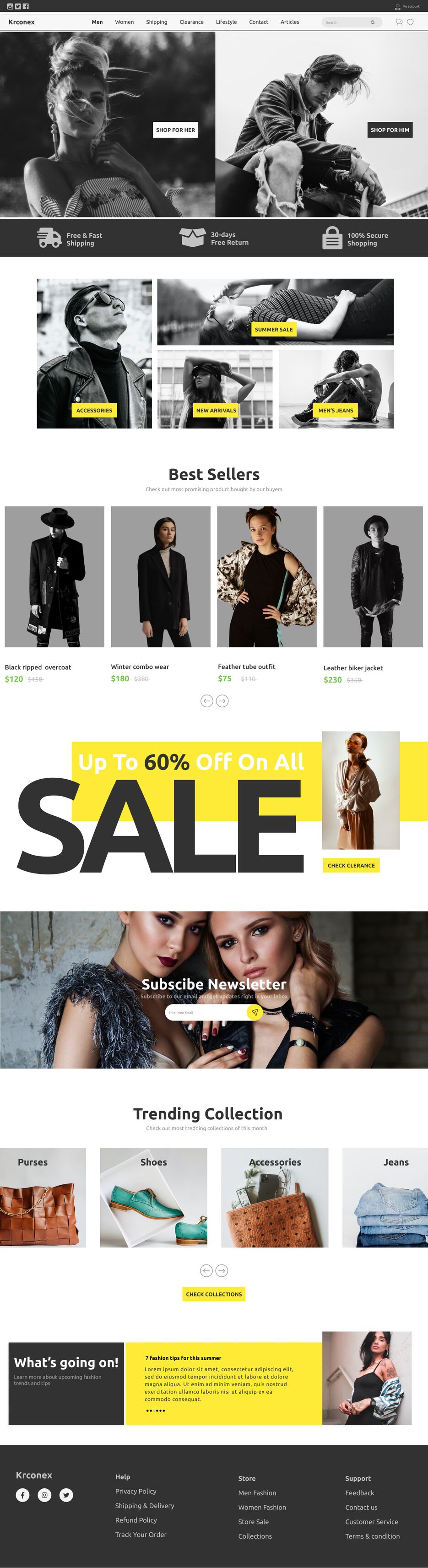 Krconex fashion website.png