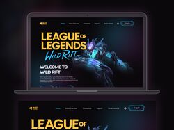 Landing Page Legue Legens Wild Rift