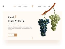 Адаптивная верстка сайта FoodFarming - трен.