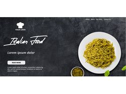 Итальянская кухня. Landing Page.