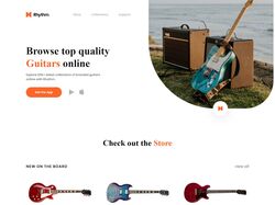 Адаптивная верстка и анимация landingPage Rhythm