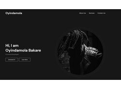 Адаптивний Лендінг Portfolio Bakare