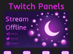 Панели для стимминговой площадки Twitch