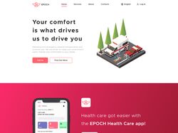 Дизайн лендинга для компании EPOCH Health Care