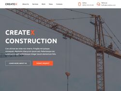 Корпоративный сайт для Createx Construction