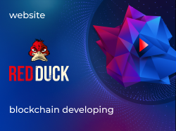 Website design for a blockchain company developing