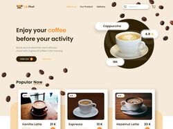 Адаптивная вёрстка страницы кофейни "CafeStreet"