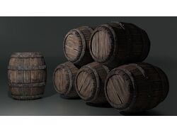 3D модель бочки