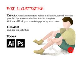 Flat Illustration - Плоская Иллюстрация