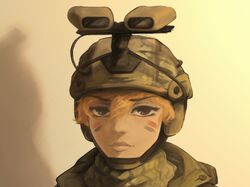 ART Ukrainian military girl