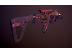 Red Trooper Blaster (lowpoly)